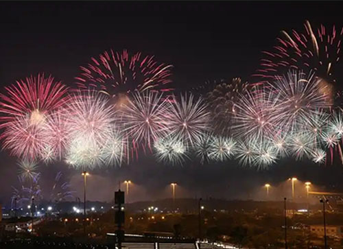 枣强县焰火晚会